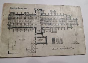 Książeczka o katedrze w Exeter z 1928 roku