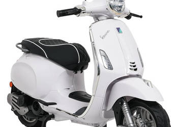 Pojazd Skuter Vespa ROMA Biały motorek dla dziecka auto na akumulator