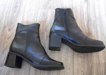 Buty zimowe 36/37 23.5 cm trzewiki skórzane zimowe wysokie Skóra* Nowe