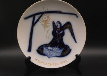 Porcelanowy talerz świąteczny KPM Berlin z 1985 roku