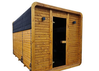 SAUNA OGRODOWA CUBE BECZKA 210 x 300cm