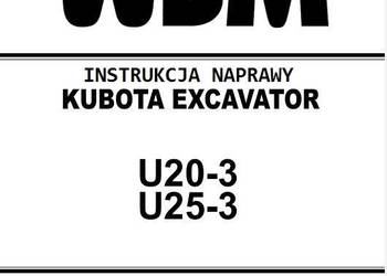 Kubota U20-3 U25-3 INSTRUKCJA NAPRAW plll