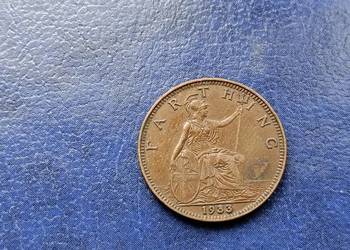Stare monety 1 farthing 1933 Anglia