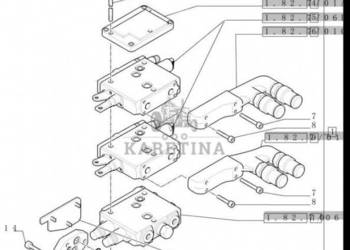 New Holland T6010 T6090 T6070 Sekcja zaworu hydr 87328572