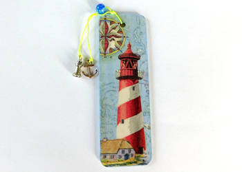 Latarnia dwustronna zakładka do książki