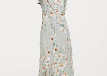 Sukienka H&M w kwiaty 46 3XL floral na lato cottagecore retr