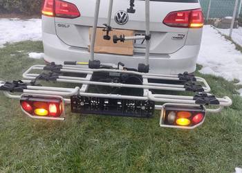 Bagażnik, na 4 rowery na hak uchylny firmy MFT