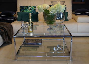 Stolik na wymiar OLIVSON model Prada 90x90x45 stal polerowan