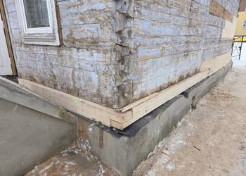 Wymiana podwalin, rozbudowa,  przenoszenie I montaż.