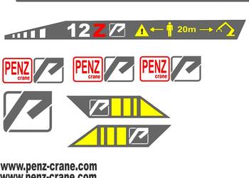 Naklejki na dźwig penz zamienniki