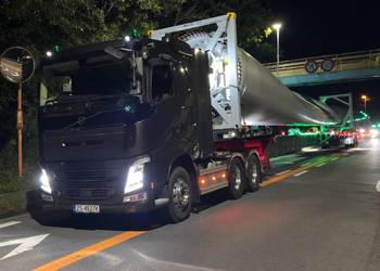 Transport elementów turbin wiatrowych i długich ładunków | Koszalin