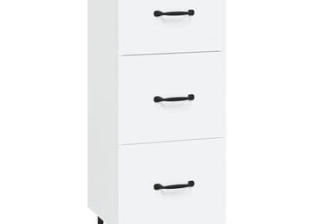 Szafka biała 345x34x90 cm materiał drewnopochodny WM-812348