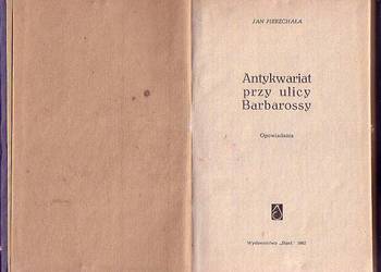 (6917) ANTYKWARIAT PRZY ULICY BARBAROSSY (OPOWIADANIA) – JAN
