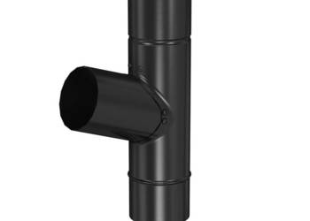 Bryza STAL Trójnik 90/90/90 mm czarny ral 9005