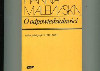 O odpowiedzialności Wybór publicystyki 1945-1976- Malewska