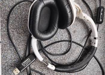 Słuchawki przewodowe z mikrofonem.Słuchawki Creative HS-1100.