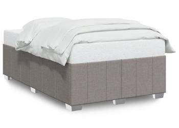 Rama łóżka bez materaca taupe obita tkaniną 120x200 cm WM-3284829