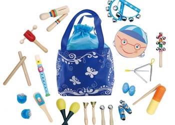 Zestaw muzyczny 16 instrumentów dla dzieci + torba ECOTOYS