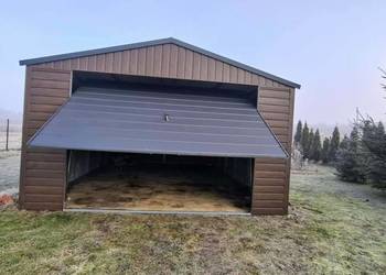Garaż blaszany wiata konstrukcja stalowa