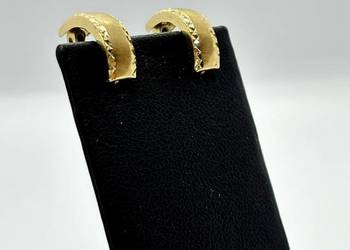 Złote kolczyki pr 375 1,62g Angielskie