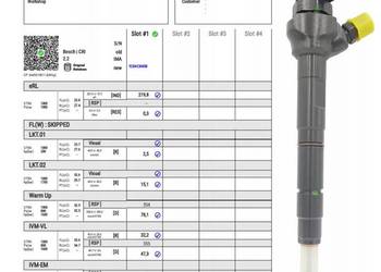 WERYFIKACJA wtryskiwacz BOSCH różne modele - REGENERACJA