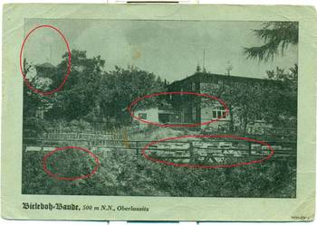 Bieleboh Baude Oberlausitz Mitteilungskarte