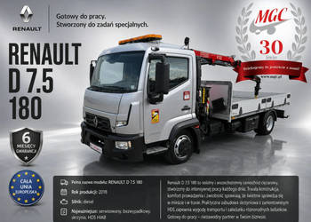 Renault D7.5 180 - FASSI F32 Renault D7.5 180 - SKRZYNIA - HDS FASSI F32