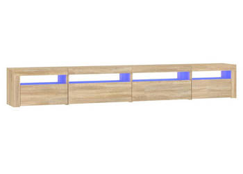Szafka pod TV z oświetleniem LED dąb sonoma 270x35x40 cm WM-3152748