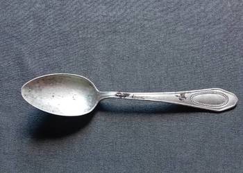 Platerowana secesyjna  łyżeczka Alpacca Silber, pierwsza połowa XX w.