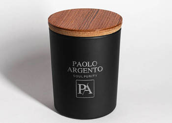 Świeca Sojowa Paolo Argento NERO Lusso Cilindro