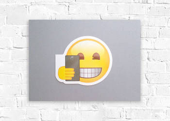 plakat do pokoju chłopca, emoji plakat a3, obraz z emoji, emotki plakat a3
