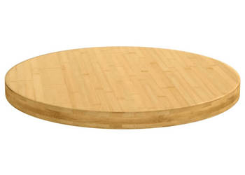 Blat do stołu Ø80x4 cm bambusowy WM-352690