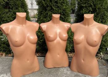 Manekiny damskie półpostaciowe – idealny stan