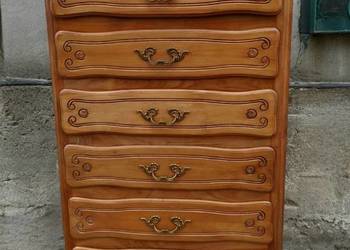 *Wysoka, francuska dębowa komoda, szyfoniera* transport