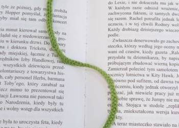 Biedronka wykonana na szydełku zakładka do książki