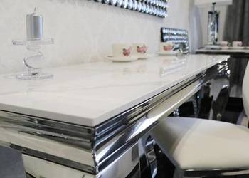 Konsola glamour do salonu Ludwik blat spiek kwarcowy