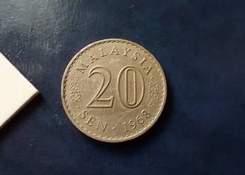 Stare monety 20 sen 1968 Malezja