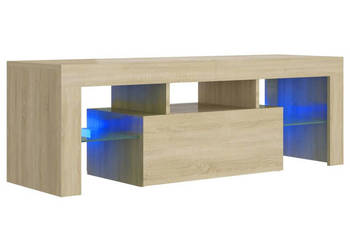 Szafka pod TV z oświetleniem LED dąb sonoma 120x35x40 cm WM-804349