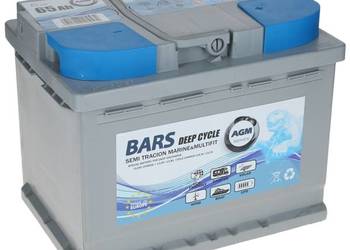 Akumulator Bars Marine AGM Deep Cycle 12V 65Ah L2 P+ BM65