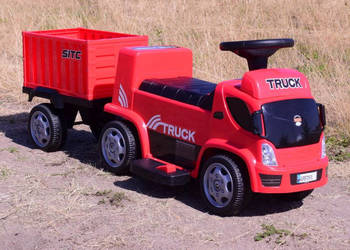 BAWIBUS.PL Auto autko na akumulator CIĘŻARÓWKA Z PRZYCZEPĄ jeździk TIR