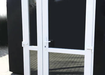 Drzwi PCV  szyba 180x210 NOWE PVC biurowe białe