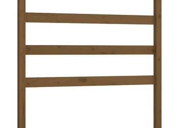 Wezgłowie łóżka miodowy brąz 81x4x100 cm lite drewno sosnowe WM-817618