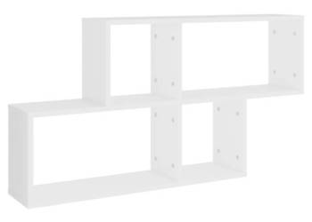 Półka ścienna biała 100x18x53 cm materiał drewnopochodny WM-807160