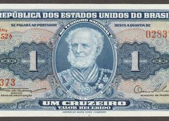 BRAZYLIA 1 CRUZEIRO 1954 - TAMANDARE - STAN BANKOWY UNC