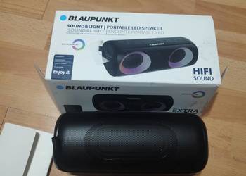 Głośnik bezprzewodowy Blaupunkt Extra Bass, mocny, duży, LED, soundlight