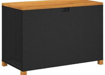 vidaXL Skrzynia ogrodowa, czarna, 110x55x63 cm, (SKU:366285)