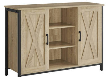 Komoda szafka regulowane półki i nóżki dąb sonoma