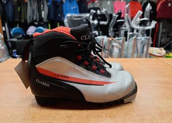 Buty do nart biegowych CLASSIC rozmiar 31 srebrne