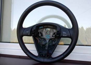 Citroen C2 C3 kierownica wielofunkcyjna skóra perforowana czerwona nić