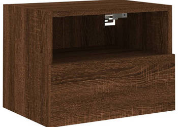 Ścienna szafka TV brązowy dąb 40x30x30 cm WM-836852